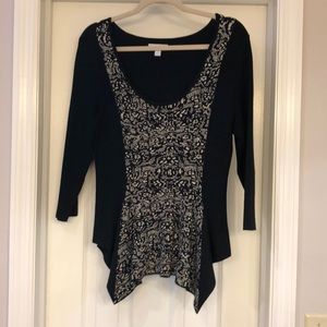 Peplum bottom sweater